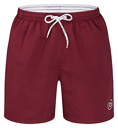 bugatti® - Herren Badeshort dunkelrot, in Größe XXXL 3XL