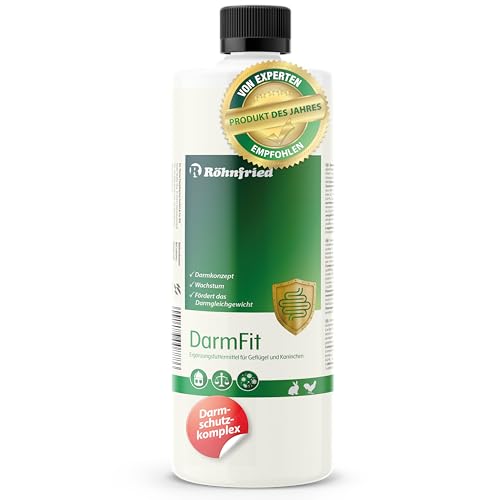 Röhnfried – DarmFit Ergänzungsfuttermittel mit Spurenelementen Konzentrat (5 ml/Liter Trinkwasser) für Geflügel: Hühner, Puten, Gänse, Enten | Immunabwehr und Darmgesundheit (1000 ml)