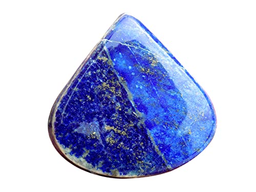 Natürlicher blauer Lapislazuli-Cabochon, Schmuckherstellung, loser Edelstein, 94 Karat, Herzform, 38 x 39 x 6 mm, 38x39x6mm, Edelstein, Blauer Lapislazuli