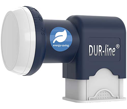 DUR-line Blue ECO Quattro LNB - extrem stromsparend - nur für Multischalter - Premium-Qualität - [ Test SEHR GUT *] digital, Full HD, 4K, 3D