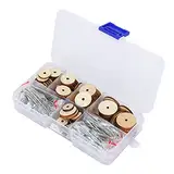 50 Sätze Puppengelenke, Leichte, Starke Puppenherstellungsgelenke mit Splinten, Aufbewahrungsbox, DIY Craft Doll Zubehör für Autos, Lastwagen, Mechanische Kraftgeräte