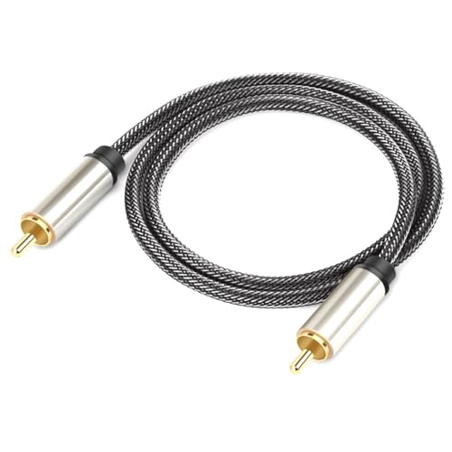 Digitales Koaxialkabel, geflochtener Stecker auf Stecker, SPDIF, digitales Stereokabel, Videokabel für Heimkino