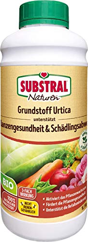 Substral Naturen Bio Grundstoff Urtica Konzentrat unterstützt Pflanzengesundheit, Schädlingsabwehr + Befallminderung 1 L