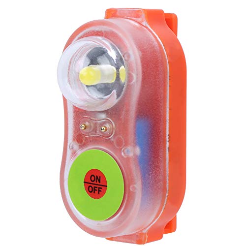 Topyond Rettungsweste Licht, JHYD-I LED Rettungsweste Licht,Meerwasser selbstleuchtendes Rettungswestenlicht, Lithium LED Licht, Auffällig, um Rettung Anzulocken (Orange)