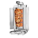 GGM Gastro | DOK4-SB-N | Gas Gyros-/ Dönergrill - 4 Brenner - max. 60 kg - inkl. 2 Schutzbleche & 2 Flügeltüren