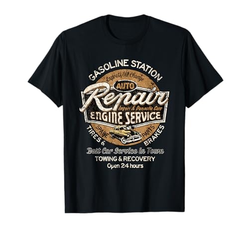 Oldtimer-T-Shirt Automotor-Reparatur Motor-Service Classic T-Shirt