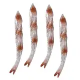 NAMOARLY 4 Stück Simulierter gegrillter Fisch Simulationsfischspielzeug künstliche Fischmodelle künstliche Fische küchendekoration gefälschtes Essen tierisches kognitives Modell Food-Modell