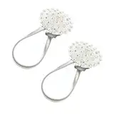 WOFASHPURET 2 Stück Magnetische Vorhang-Raffhalter Befestigungsschnallen Für Haushaltswarengeschäfte Und Hotels Elegante Vorhanghalter