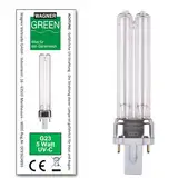 Wagner Green UVC Ersatzlampe Sockel G23 PL-S Wasserklärer Leuchtmittel Lampe Teich Filter (5 Watt)