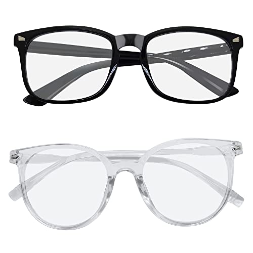 2 Packblau Licht blockierende Brille für Anti -Kopfschmerzen und Augen STOME Super Light Gewicht Computer -Gaming -Brillen Modezubehör, Unisex für Frauen und Männer