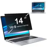 ZOEGAA Sichtschutzfolie Laptop 14 Zoll 16:9,Anti Blaulicht Blendschutz Sichtschutz Laptop 14 Zoll, Abnehmbarer Blickschutzfolie Laptop 14 Zoll Blickschutzfilter für Hp/Dell/Acer/Lenovo/ThinkPad/Asus