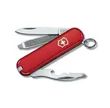 Victorinox Schweizer Taschenmesser Rally, Mini für Schlüsselanhänger, Swiss Army Knife, 9 Funktionen, Klinge, Phillips-Schraubendreher 0/1