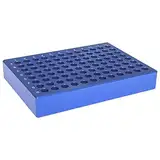 MUHWA 96 Well Aluminium-Kühlblock für 0,2 ml PCR-Mikroröhren, 8 x 12 Array, blau, 1 Stück