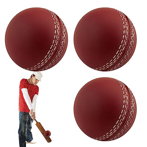 Luckxing Sport-Cricketball | Übungstraining Cricketbälle,Sports Wind Indoor Outdoor Weiche Trainingsbälle zu Üben, tragbare Trainingsbälle zum Schwingen, Hüpfen, Drehen