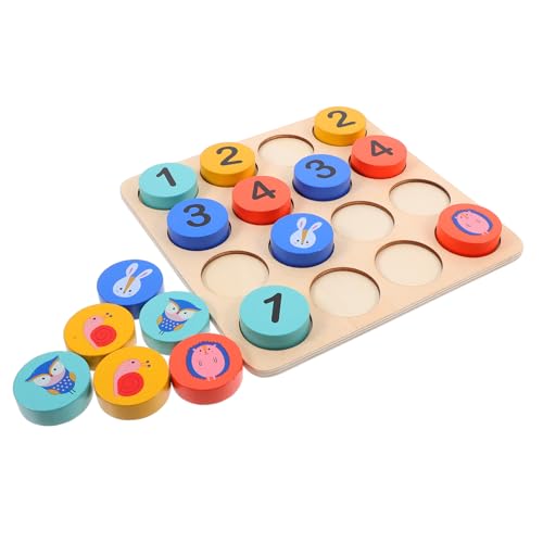 Vaguelly 1 Set Sudoku Spiel Sudoku Tischspiel Kinder Sudoku Spielzeug Arithmetik Lernen Sudoku Spielzeug Schachbrettspiel Schachspiel Steckbrett Spielzeug Puzzles Holz Sudoku Brettspiel