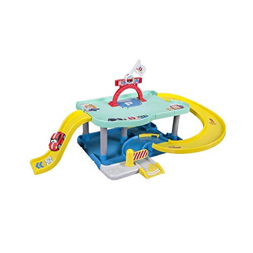 BBJunior Junior My 1st Tune Up Garage: Autogarage zum Zusammenbauen, inkl. Spielzeugauto Volkswagen New Beetle, 67,5 x 38,4 x 31,6 cm, ab 12 Monaten (16-88611), Mehrere