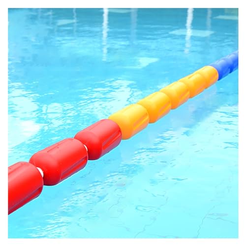 Professionelles Schwimmbahn-Trennwand-Set mit Schwimmbad-Sicherheitstrennlinie für Fußschwimmer, Sicherheitsabteilung, hohe Sichtbarkeit und langlebig, ideal für Wettkampfschwimmveranstaltungen