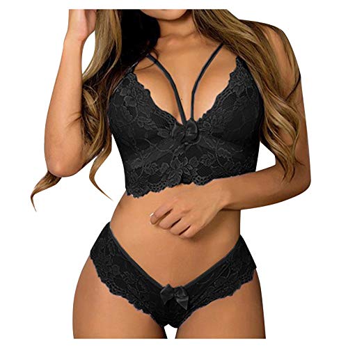 Sexy Pyjama Für Frauen Unterwäsche Spitze Reizwäsche Set Mit Strumpfhalter Dessous Sexy Set Strapsen Dessous Sport Bh Starker Halt Unterhose 2 Teiliges Bh Und Slip Set Sexy Damen Dessous Set Erotisch