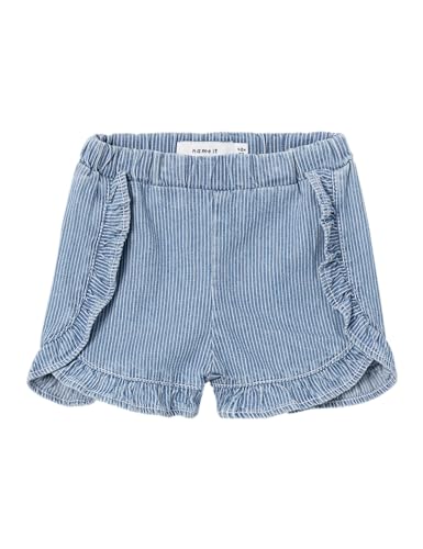 NAME IT Nbfrose Reg Stripe DNM Shorts 7440-Ip H