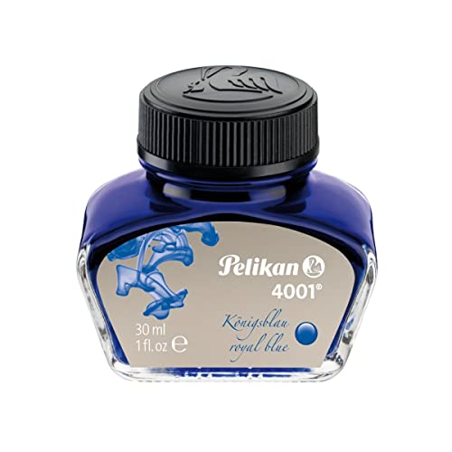 Pelikan 301010 Tintenglas Tinte 4001, 30 ml, 1 Stück, königsblau