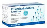 One+Step Sperma Test 2 Stück - Fruchtbarkeitstest für Männer bei Kinderwunsch - Spermatest Spermien Test Schnelltest zur Zeugungsfähigkeit - Misst die Konzentration von Spermien