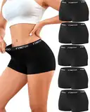 FINETOO Boxershorts Damen Baumwolle Unterhosen Damen Baumwolle Pantys Atmungsaktive Unterwäsche Frauen Hipster Unterwäsche Weich Slip Women Mehrpack