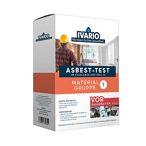 IVARIO Asbestos Material Test Including KMF Artificial Mineral Fibres - Express Processing of Asbestos Analysis in the Specialist Laboratory