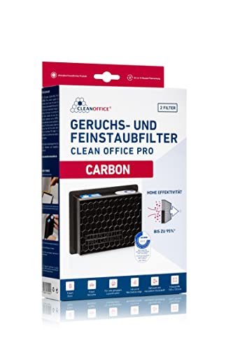 CLEAN OFFICE PRO CARBON Geruchs- und Feinstaubfilter für Laserdrucker 2 Stück