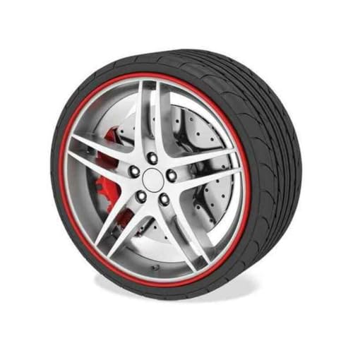 OCC MOTOR SPORT AUTO FELGENSCHUTZ - FELGENSCHUTZ FÜR LEICHTMETALLFELGEN ROT 6 METER