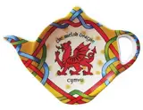 Royal Tara Walisischer Irisch Drache Cymru Teebeutelhalter aus New Bone China | Welsh Teebeutelablage aus Keramik | Tellerchen für Teebeutel
