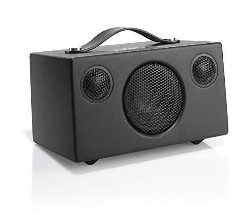 Audio Pro Addon T3+ Black - Tragbarer Lautsprecher mit Bassreflexbox, Bluetooth & WiFi - Kabelloser Speaker mit USB Out & Digitalverstärker - bis zu 30h Akku