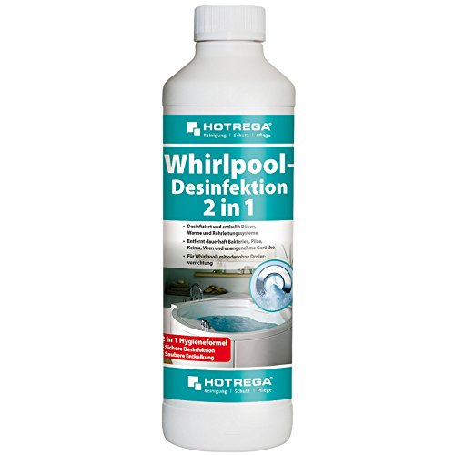 HOTREGA Whirlpool Reiniger 500ml - Konzentrierte Desinfektion & Entkalkung für alle Whirlpool-Systeme