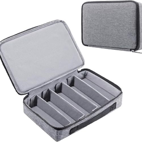 Bestcool Brillenetui Organizer, 4/7 Fächern Brille Aufbewahrungsbox Organizer Sonnenbrillen Aufbewahrung Brillenbox mit Abnehmbarer Interner Trennwand für unterwegs