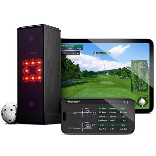 Square Golf Indoor Golf Launch Monitor, Schwarz, Einheitsgröße