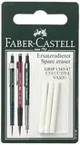 FABER-CASTELL 131596 - Ersatzradierer für Druckbleistift Grip 1345/1347, 3 Stück