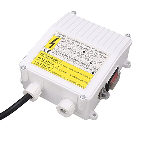 Haushalts-3,0-PS-Tauchschalter-Controller, 2,2 KW, 70 Uf, 20 A, Einfach und Benutzerfreundlich, ABS-Gehäuse, Robust und Glatt, Widerstandsfähiger Edelstahl (EU-Stecker 220 V)