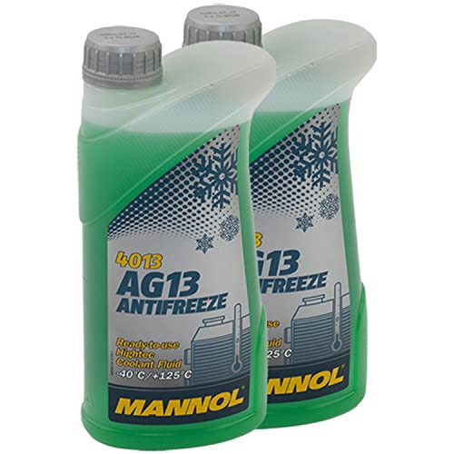 Kühlerfrostschutz MANNOL Hightec Antifreeze 2 X 1 Liter Fertiggemisch -40°C grün
