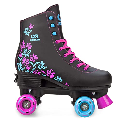 Croxer Rollschuhe Roller Skates Tonia (Black, 31-34(20-21,5cm))