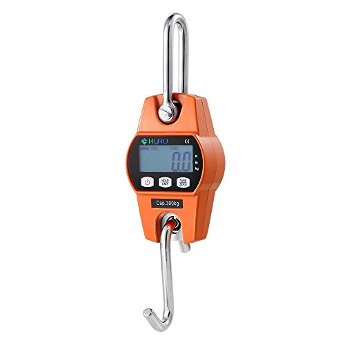 Klau Digitale Hängewaage Hochpräzisionssensor 300kg/600lb OCS-L Heavy Duty Industrielle Kranwaage Smart Hoist Orange für Zuhause Indoor Farm Factory Jagd Outdoor