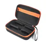 LICHIFIT Tragbare Aufbewahrungstasche aus EVA für JBL PartyBox kabelloses Mikrofon, wiederaufladbare Mikrofone, Reisetasche, Schutzhülle, Organizer, Box, Tragetasche, Handtasche, Hülle, Schwarz ,