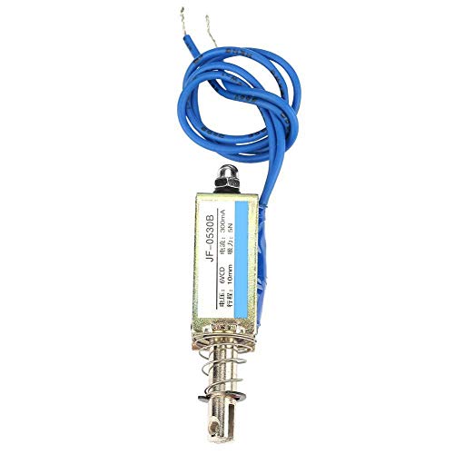 Automatisierungskontrolle Elektromagnetmagnet 6/12/24V Zugmagnet DC 300ma DC Push Pull Elektromagneten, 5N 10mm Einziehbarer Bereich (dc 6v)