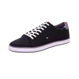Tommy Hilfiger Herren Vulcanized Sneaker Schuhe, Schwarz (Black), 46
