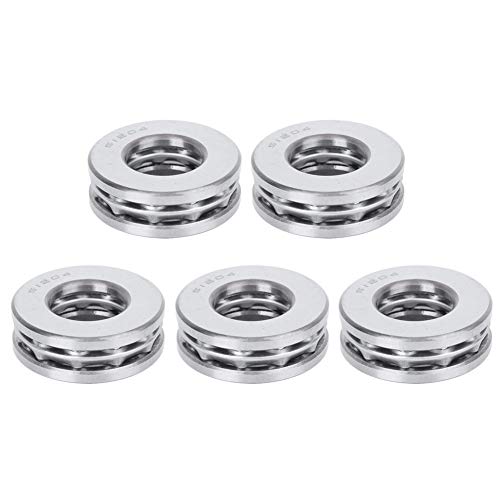 5 Stück 51204 Axialkugellager, hochpräziser Lagerstahl, einseitiges Rollen-Industriezubehör mit ebenem Druck, Innendurchmesser 20 mm Außendurchmesser 40 mm