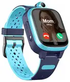 Fitonme 4G Smartwatch Kinder GPS Tracker Uhr Telefon WLAN Wasserdichter Echtzeit-Position Videoanrufnachricht Schrittzähler Geofence SOS Anti-Lost für die frühkindliche Bildung Kinder GPS Uhr