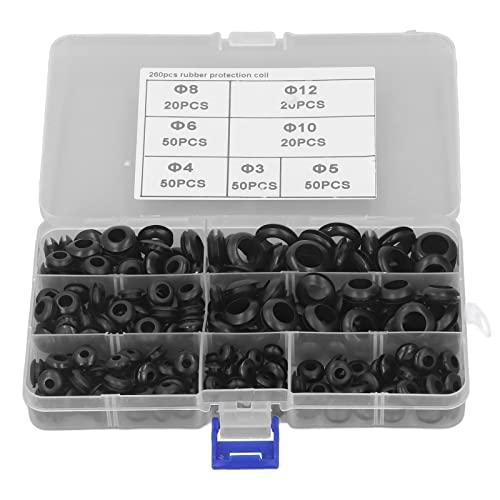 260pcs O Rings Sortiment Kit Nitril Gummi -Dichtungsdichtungsscheiben für Luftlagen -Kraftstoffeinspritzdüsen