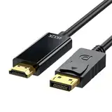 VIEVRE 4K Displayport auf HDMI Kabel,DP auf HDMI 1M,HDMI Displayport Kabel,DP auf HDMI Kabel,Displayport HDMI,Display Port HDMI Kabel,Display Port zu HDMI für Monitor,Projektor,Laptop,PC,AMD,TV