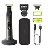 Philips OneBlade Pro 360 Face & Body - Elektrischer Bartschneider, Rasierer und Bodygroomer, 2x 360 Klingen, 1x Kamm mit 20 Längeneinstellungen, 1x Body Kit, 1x Ladestation, 1x Reiseetui, QP6652/30