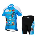 Kinder Radtrikot Set Kleidung Jungen Mädchen Shorts Pad Anzüge