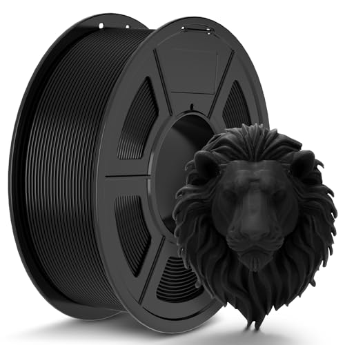 TECBEARS PLA Filaments 1.75mm Schwarz, 1kg 3D Drucker Filament PLA, Filament 3d Druckmaterialien, Vakuumverpackung,Maßgenauigkeit +/- 0,02 mm, 1kg Spule (2,2lbs) PLA Filament für Intelligentes Drucken