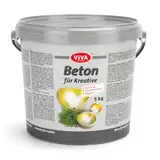 Viva Decor Gieß-Beton für Kreative (5 kg) kreativ basteln mit dem Bastelbeton zum Gießen - oder als Abformmasse für Deko